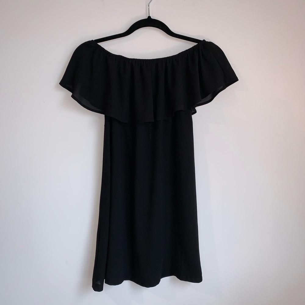 NWT PrettyLittleThing Black Bardot Dress